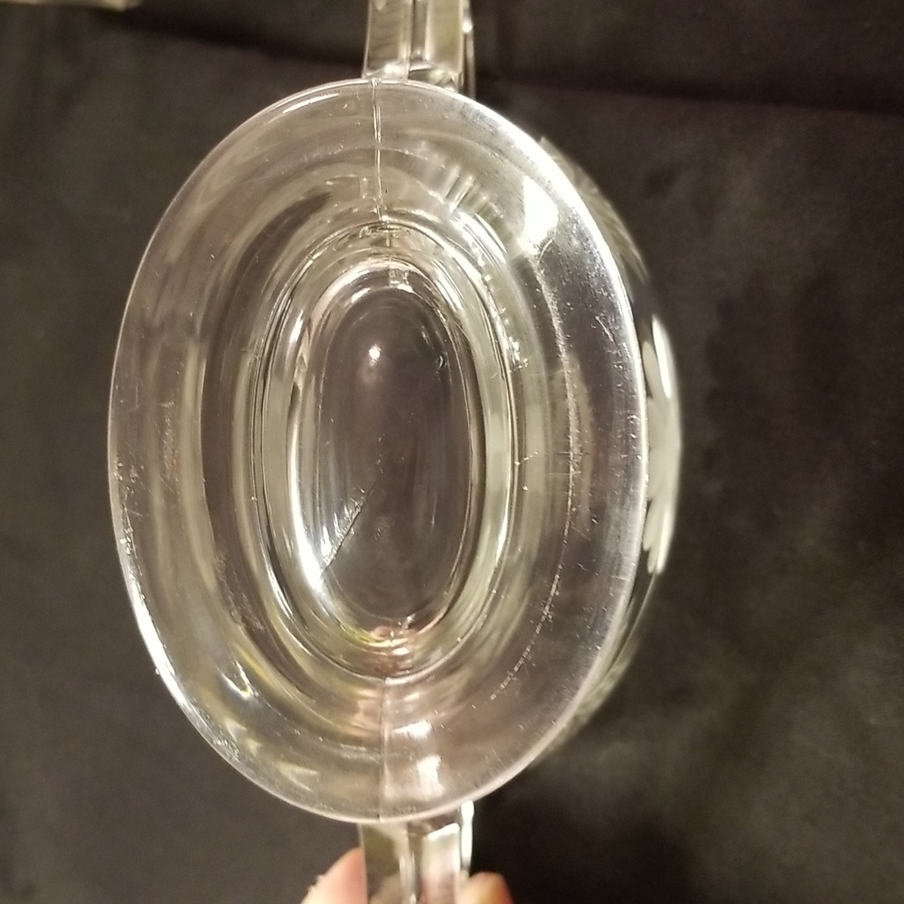 Vintage Heisey Etched glass sugar and cream set - Picture 11 of 15